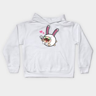 Doopy the Pug Puppy - Easter Kids Hoodie